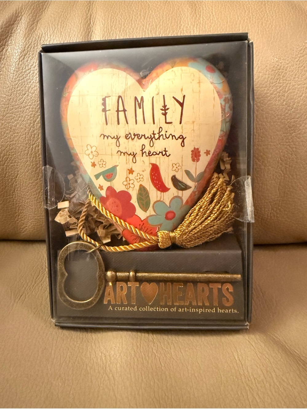 Family My Everything Heart Keychain Decor - Multicolor